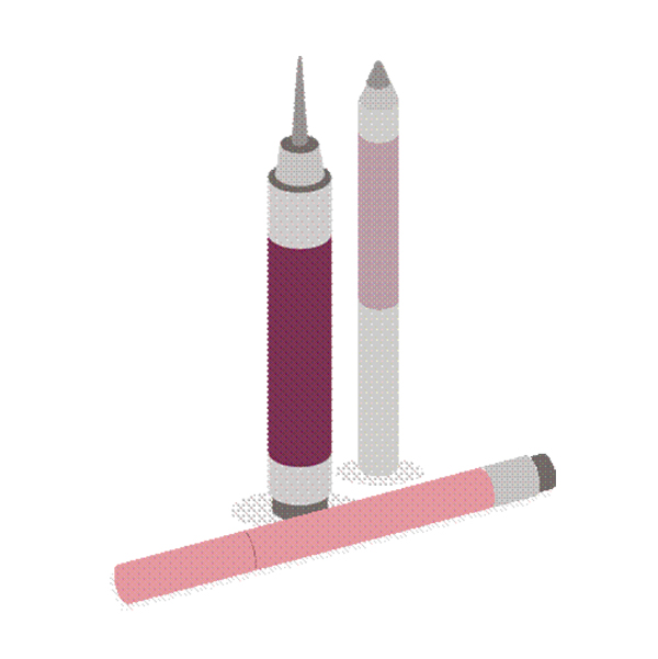 화장품 연필 및 펜 포장 라벨
